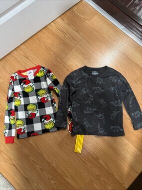 Boys 4T Lot Dr Seuss Grinch Xmas Tee Cat &Jack Dinosaur Shirt…257